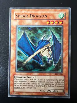 Spear Dragon LOD-035 Super Rare Unlimited Moderate Play Yugioh - Image 1