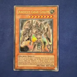 Yugioh Ancient Gear Golem The Lost Millennium Ultra Rare TLM-EN006 NM - Image 1