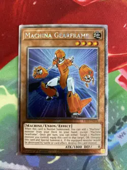 Yugioh Machina Gearframe RA03-EN234 Platinum Secret Rare 1st Edition NM/M - Image 1