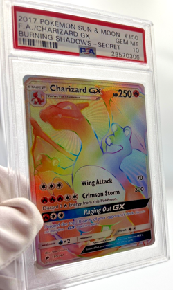 Pokemon Cards - PSA 10 Charizard GX 150/147 - Burning Shadows Secret FA - GEM MT - Image 3