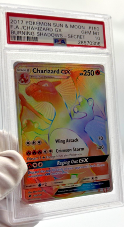 Pokemon Cards - PSA 10 Charizard GX 150/147 - Burning Shadows Secret FA - GEM MT - Image 4