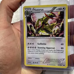 Pokemon Dark Explorers Holo Rare Card - Haxorus 89/108 NM Nintendo Pokemon TCG - Image 2