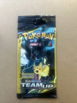 Pokemon Team Up 3-Card (Pikachu and Zekrom) Booster Pack - Image 1