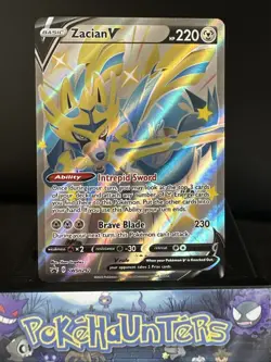 Pokemon Card Zacian V SWSH292 Sword & Shield Black Star Promo Near Mint - Image 1