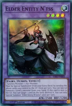 RA01-EN026 ELDER ENTITY N'TSS SUPER RARE 1ST EDITION YuGiOh CARD - Image 1