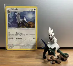 Pokemon TCG Silvally #SM64 Black Star Promo Card Mini Figure Sun Moon NM - Image 1