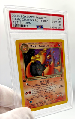 Pokemon Cards - PSA 10 1st Edition Dark Charizard 4/82 Team Rocket SWIRL GEM MT - Image 3