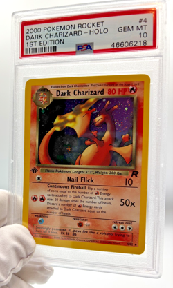 Pokemon Cards - PSA 10 1st Edition Dark Charizard 4/82 Team Rocket SWIRL GEM MT - Image 5