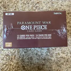 One Piece Card Game Paramount War Booster Box OP-02 Factory Sealed English Ver. - Image 5
