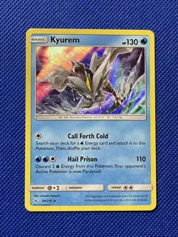 Reshiram, Zekrom & Kyurem - 3 Card Holo Pokemon Set, Legendary Rare Pokemon NM - Image 4
