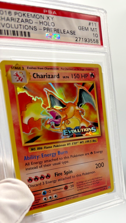 Pokemon Cards - PSA 10 Charizard 11/108 - PRERELEASE Evolutions - GEM MT - Image 3