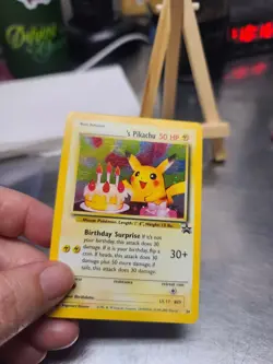 Pokemon TCG Birthday Pikachu #24 2001 Promo Black Star Holo Card - Image 2