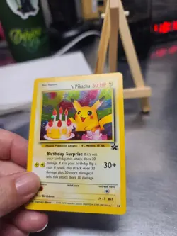 Pokemon TCG Birthday Pikachu #24 2001 Promo Black Star Holo Card - Image 3