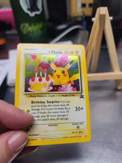 Pokemon TCG Birthday Pikachu #24 2001 Promo Black Star Holo Card - Image 4