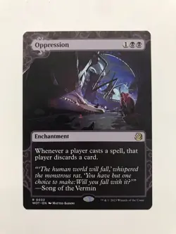 Oppression Showcase MTG Magic the Gathering Card NM Near Mint WOT - Image 1