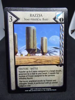 JUDGE OF THE CHANGE :DUNE CCG CARD- RAZZIA -1997-1998 - Image 1