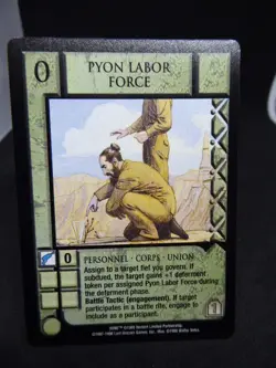 JUDGE OF THE CHANGE :DUNE CCG CARD- PYON LABOR FORCE -1997-1998 - Image 1