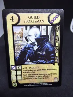 JUDGE OF THE CHANGE :DUNE CCG CARD-GUILD SPOKESMAN -1997-1998 - Image 1