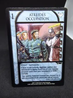JUDGE OF THE CHANGE :DUNE CCG CARD- ATREIDES OCCUPATION -1997-1998 - Image 1