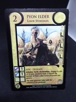 JUDGE OF THE CHANGE :DUNE CCG CARD-PYON ELDER -1997-1998 - Image 1