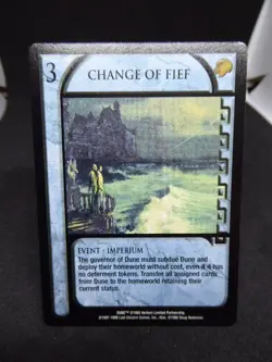 JUDGE OF THE CHANGE :DUNE CCG CARD- CHANGE OF FIEF -1997-1998 - Image 1