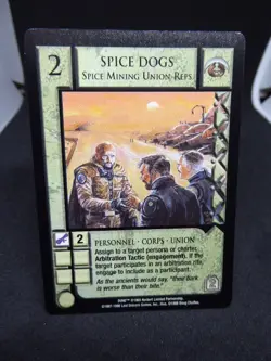 JUDGE OF THE CHANGE :DUNE CCG CARD- SPICE DOGS-1997-1998 - Image 1