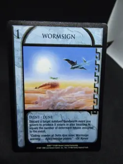 JUDGE OF THE CHANGE :DUNE CCG CARD-WORMSIGN -1997-1998 - Image 1