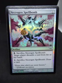Magic: The Gathering Foil - Necrogen Spellbomb- Mirrodin card 1993-2003 - Image 1