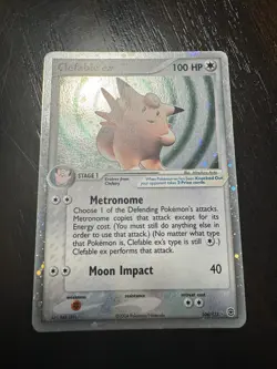Pokemon Clefable EX Vintage FireRed LeafGreen Holo Card 106/112 LP - Image 1
