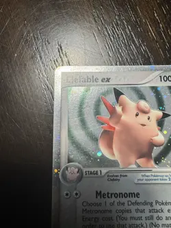 Pokemon Clefable EX Vintage FireRed LeafGreen Holo Card 106/112 LP - Image 4