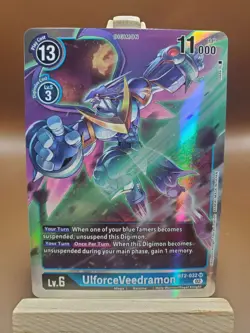 NM Digimon Card Game UlforceVeedramon BT2-032 SR Single Card - Image 1