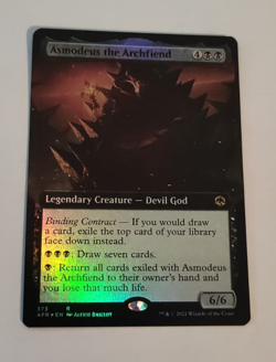 MtG Asmodeus the Archfiend (AFR-373) Rare Full Art Foil English MINT - Image 1