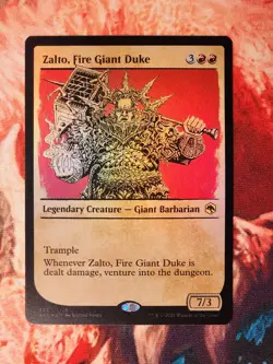 Zalto, Fire Giant Duke Showcase Adventures in the Forgotten Realms Foil MTG AFR - Image 1