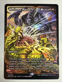 MTG / Mutinous Massacre / EOE / #363 / FOIL (Showcase) / Mythic / NM - Image 1
