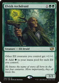 Elvish Archdruid Regular - Commander 2014 MTG-LP - Image 1