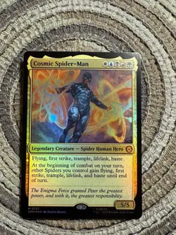COSMIC SPIDER-MAN FOIL - Mythic - SPM Spider-Man MTG Magic 0127 - Image 1