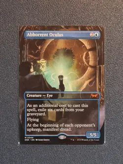 MTG Abhorrent Oculus - Borderless - DSK - Near Mint+ Condition - Image 1