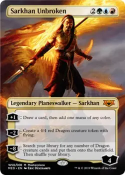 1x Sarkhan Unbroken - Foil Light Play MTG Magic - Kid Icarus - - Image 1