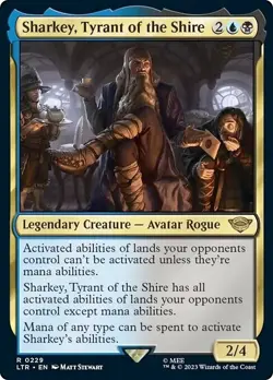 FOIL SHARKEY, TYRANT OF THE SHIRE mtg NM Lord of The Rings Rare - Image 1