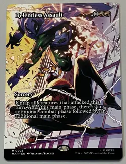 MTG Marvel Universe Relentless Assault Sorcery MYTHIC REGULAR #0025 - Image 1