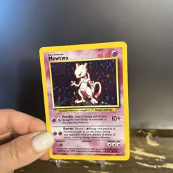 Mewtwo 010/102 Base Set Holo Pokemon TCG LP VTG 1999 - Image 3