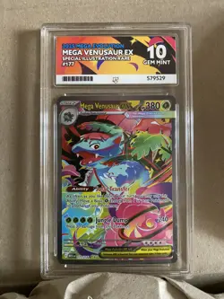 Ace 10 Pokemon Mega Evolution Mega Venusaur Ex 177 Special Illustration Rare - Image 1