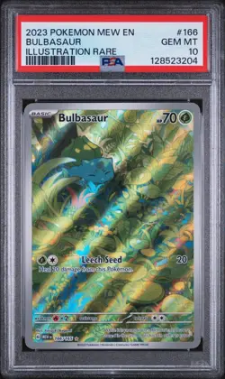 Pokemon: Bulbasaur 166/165 | MEW 151 | PSA 10 - Image 1