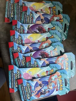 Pokemon-Journey Together Sleeved Booster Packs- LOT OF 10 - Image 1