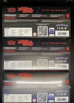 3x Pokemon TCG: SV DESTINED RIVALS Elite Trainer Box LOT - FACTORY SEALED - Image 4
