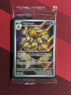 Pokemon TCG | Alakazam MEP # 009 Mega Evolution Black Star Promo **SEALED** - Image 1