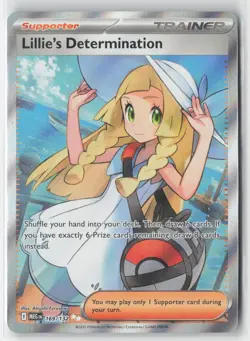 Lillie's Determination 169/132 Holo Trainer Pokemon TCG ME01 Mega Evolution - Image 1