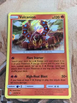 Pokemon Volcanion 25/214 - Exclusive Battle Deck Holo - Unbroken Bonds - Image 1