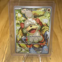 Pokemon TCG Hisuian Growlithe Twilight Masquerade IR 181/167 - Image 1