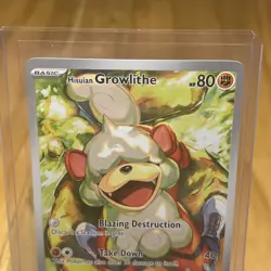 Pokemon TCG Hisuian Growlithe Twilight Masquerade IR 181/167 - Image 3